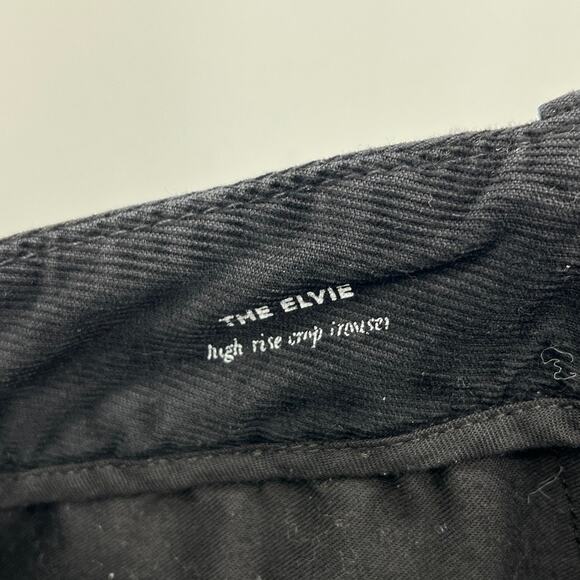 AG Adriano Goldschmied Elvie High Waist Crop Corduroy Trousers Women's 30 - Picture 10 of 14